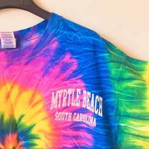 Tie-dye cropped tee